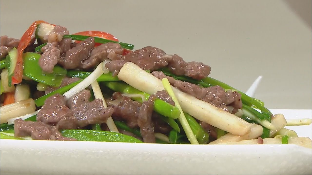 芹荷雜菜牛柳絲 - 睇片學煮餸