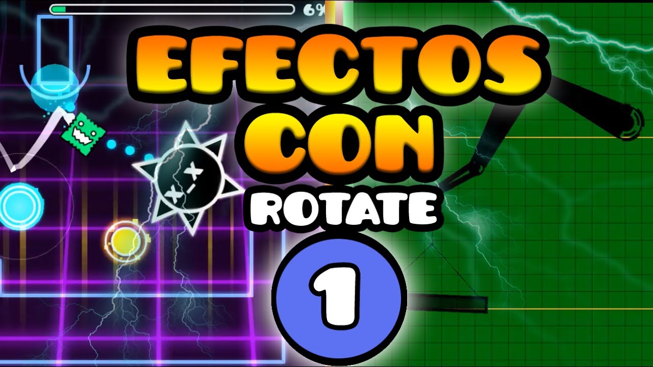 dos efectos con el trigger de rotación [Geometry Dash 2.1]
