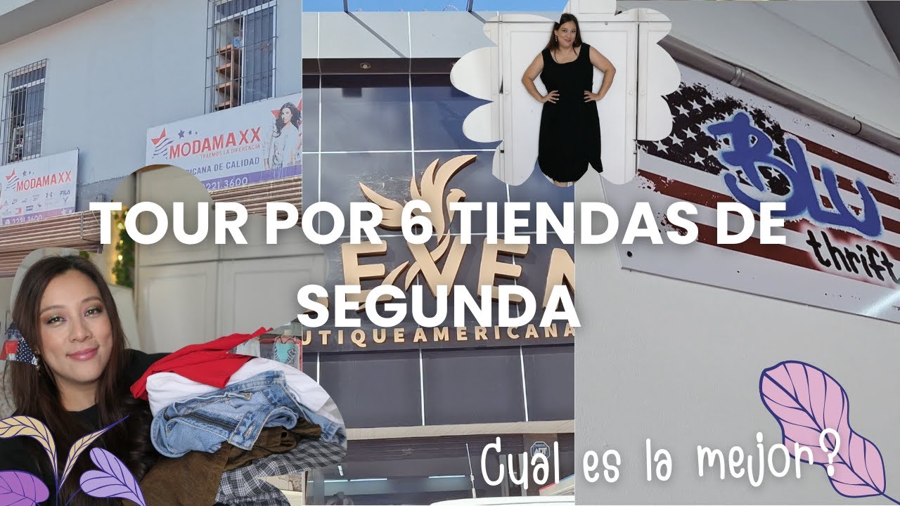 Tour por 6 Tiendas de segunda mientras las califico de peor a mejor!! + Compras de ropa de segunda!!