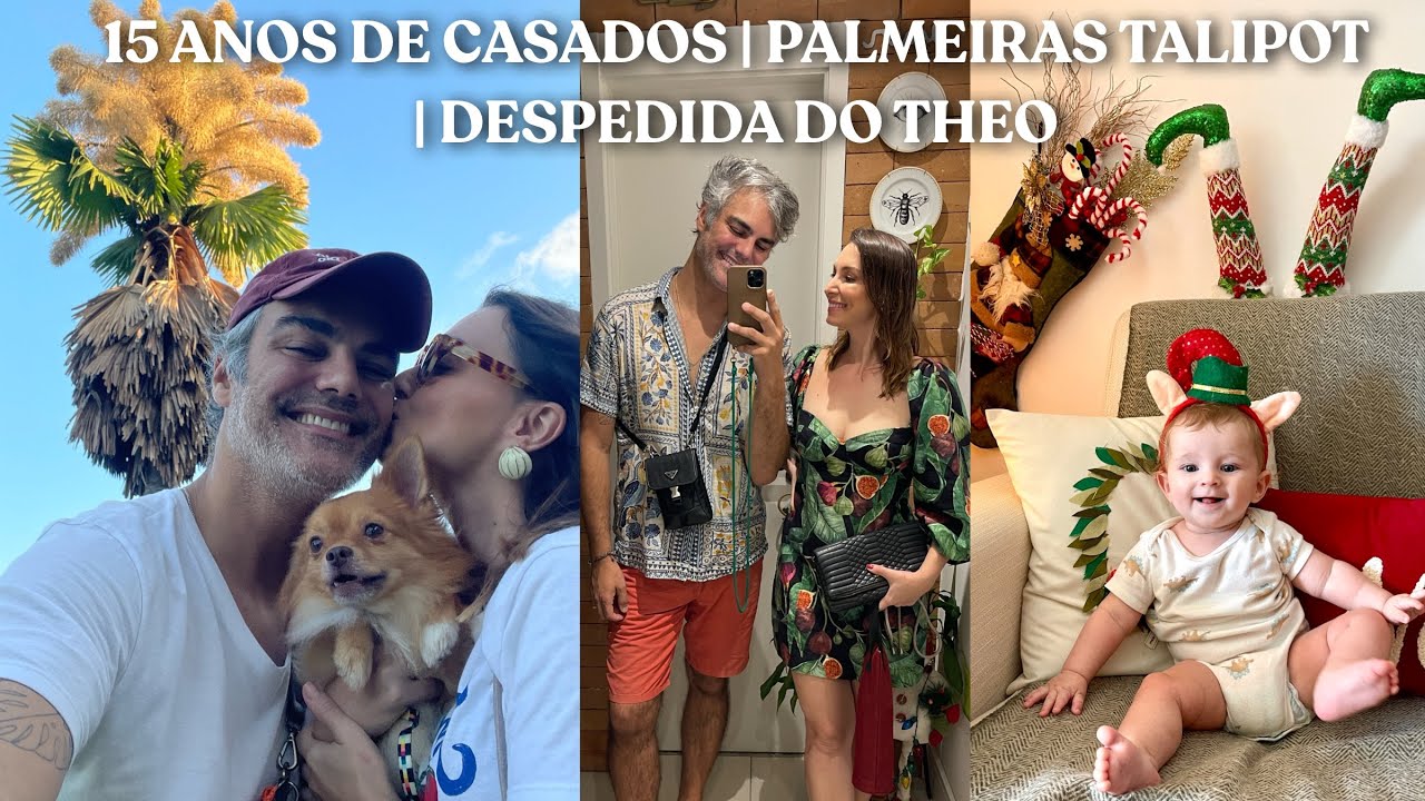 15 ANOS DE CASADOS | DESPEDIDA DO THEO 😭 PALMEIRAS TALIPOT DO BURLE MARX | VLOG 