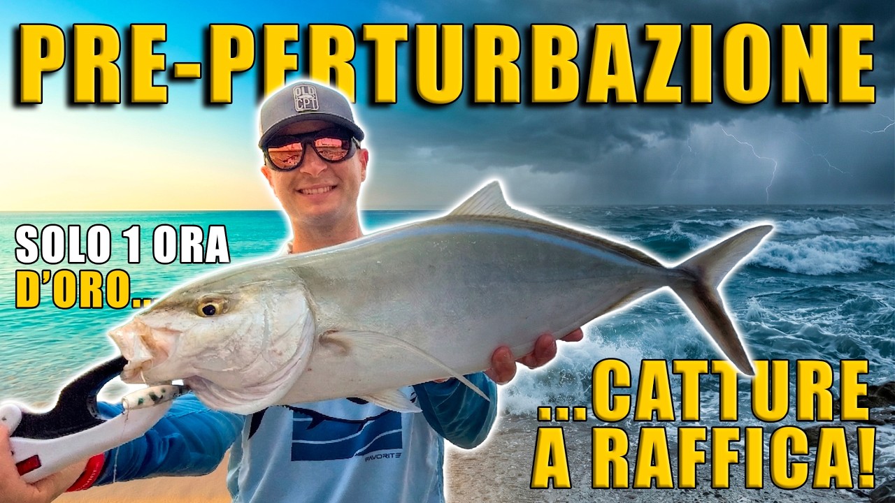La magia della Bassa Pressione: PESCA a Spinning a Galla in Mare (Akume 70)