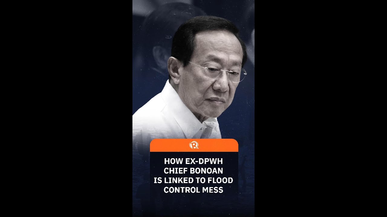 How is ex-DPWH Secretary Manuel Bonoan linked to government flood projects?