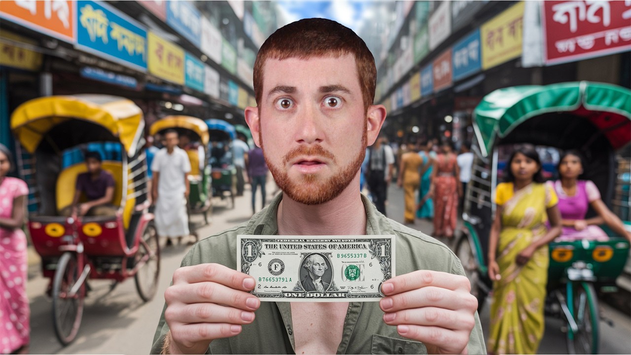 Spending $1 in 10 Different Countries (Budget Travel)