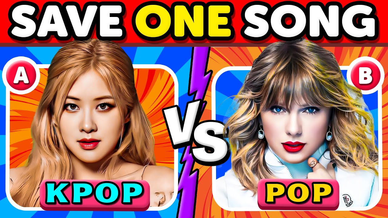 KPOP vs POP 🤩 SAVE ONE DROP ONE 🎶 | Music Quiz 2024