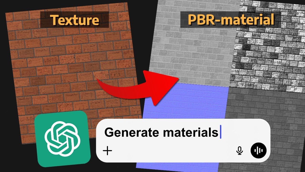 Create Every PBR-material You Need With ChatGPT