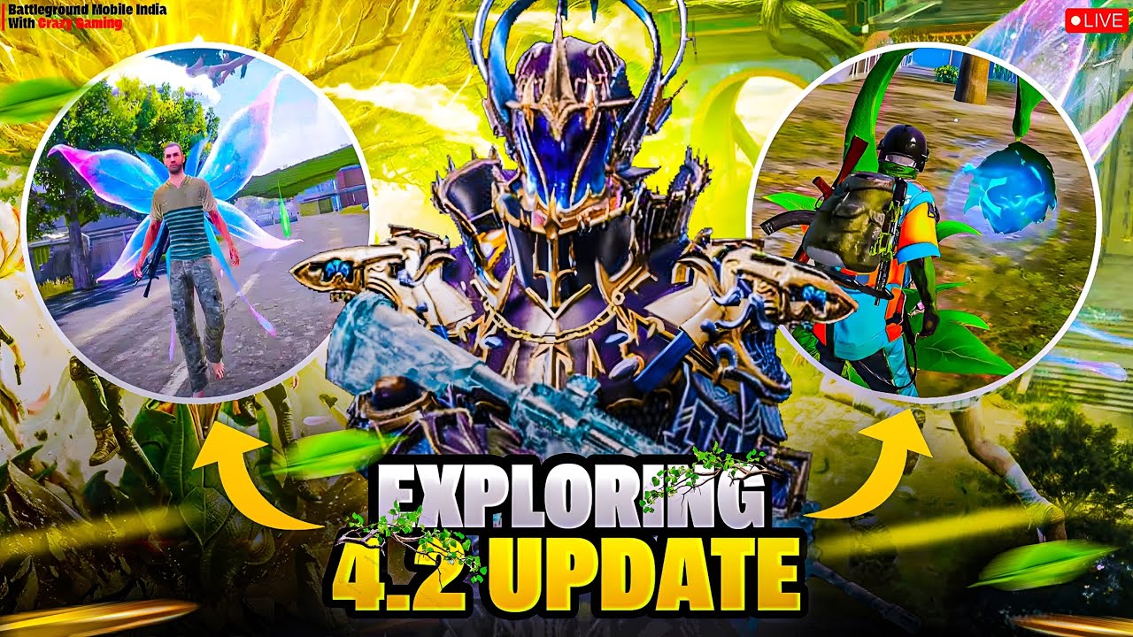 NEW UPDATE 4.2 IS HERE 🔥 SOLO VS SQUAD BGMI 🥵 