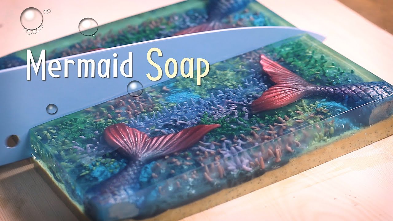 Mermaid Soap 🌊시원한 여름 인어 비누만들기 Under the Sea🏄