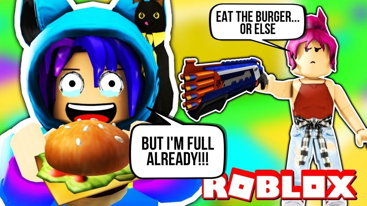 I WAS FORCED TO EAT EVERYTHING... But Then This Happened! Roblox Eat Or Die