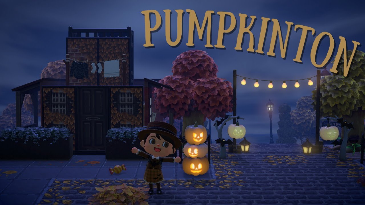 Amazing Monochrome Spooky Halloween Island Tour Animal Crossing: New Horizons Gameplay