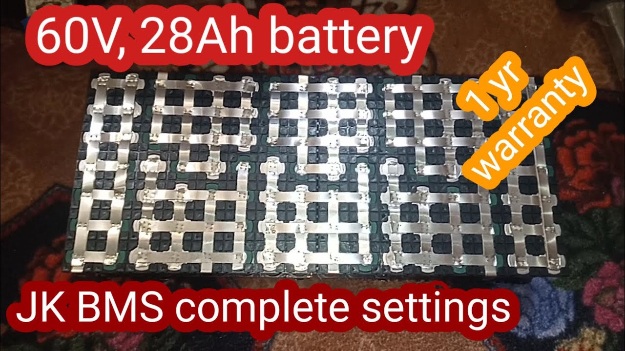 60v 28Ah lithium battery 21700 new cells 