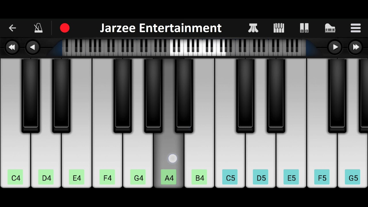 Khamoshiyan (Arijit Singh) Piano Tutorial - Mobile Perfect Piano Cover | Jarzee Entertainment