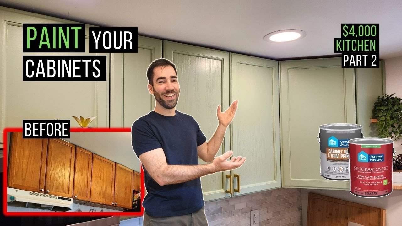 How to Paint old Kitchen Cabinets | Save money on your kitchen renovation!