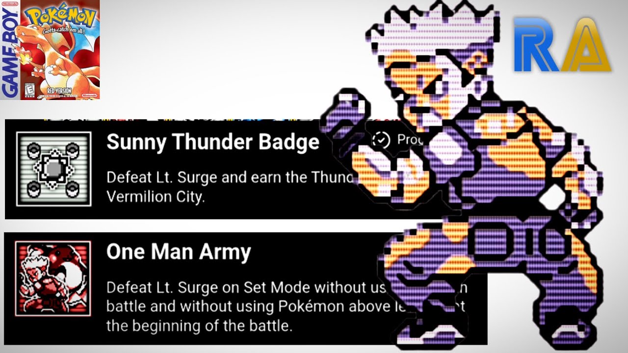Sunny Thunder Badge , One Man Army 🏆 Pokemon Red ep. 20