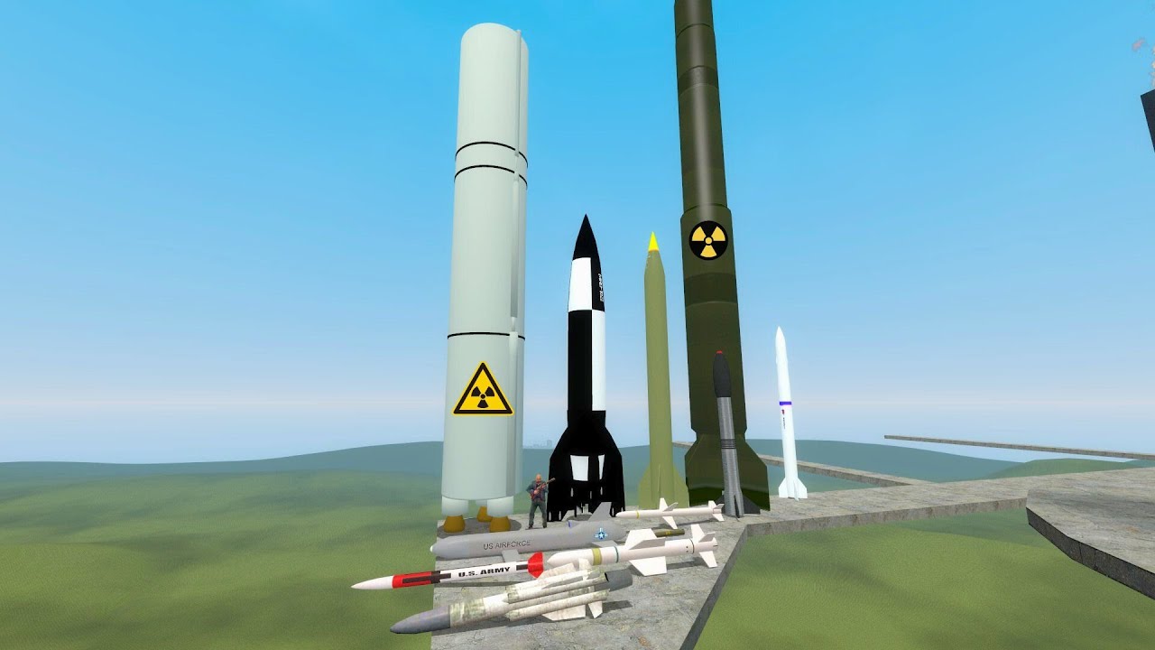 ADVANCED LONG-RANGE NUCLEAR BOMBS  in GMod☠️- Garry's Mod