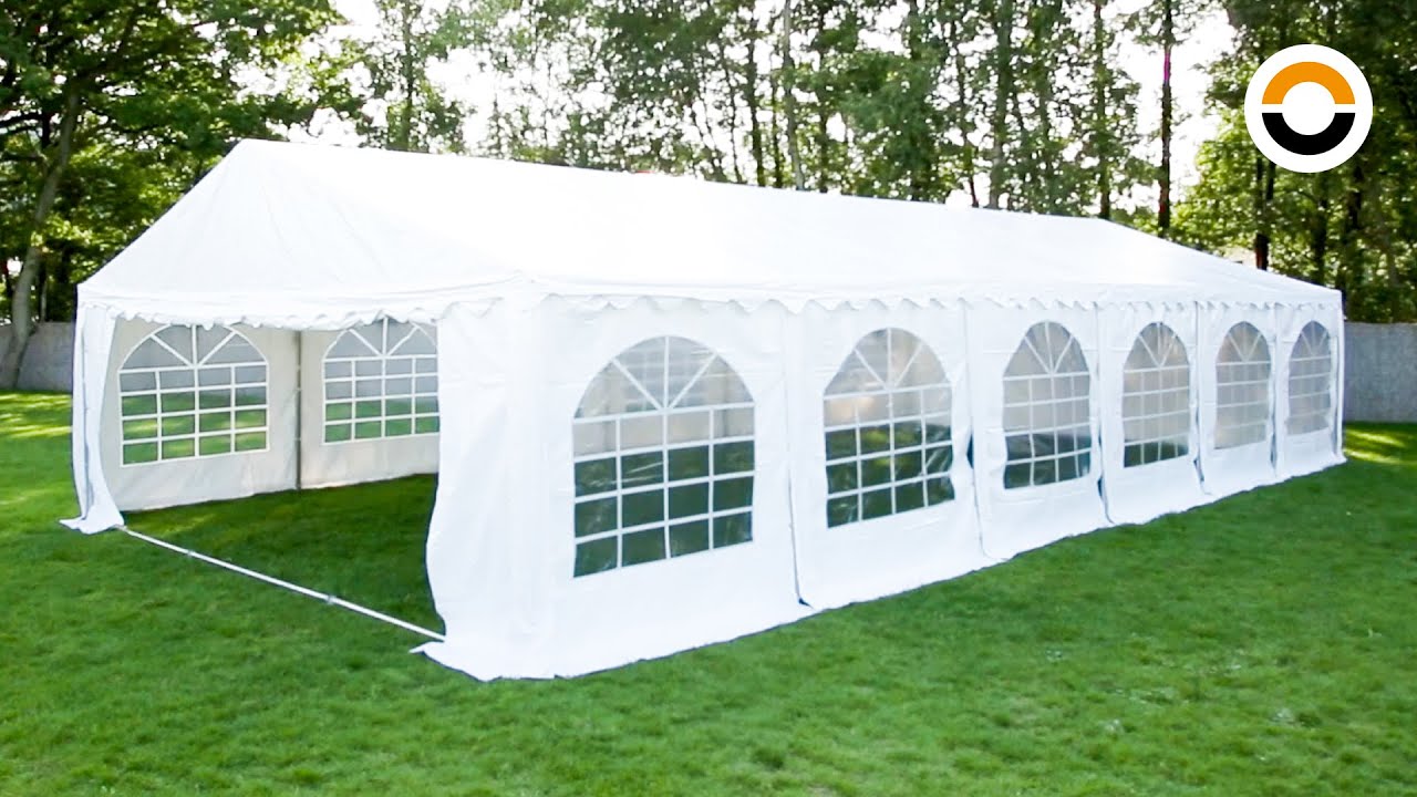 Partyzelt 6x12m (PVC) - Aufbauanleitung (PRO Ultra) | TOOLPORT