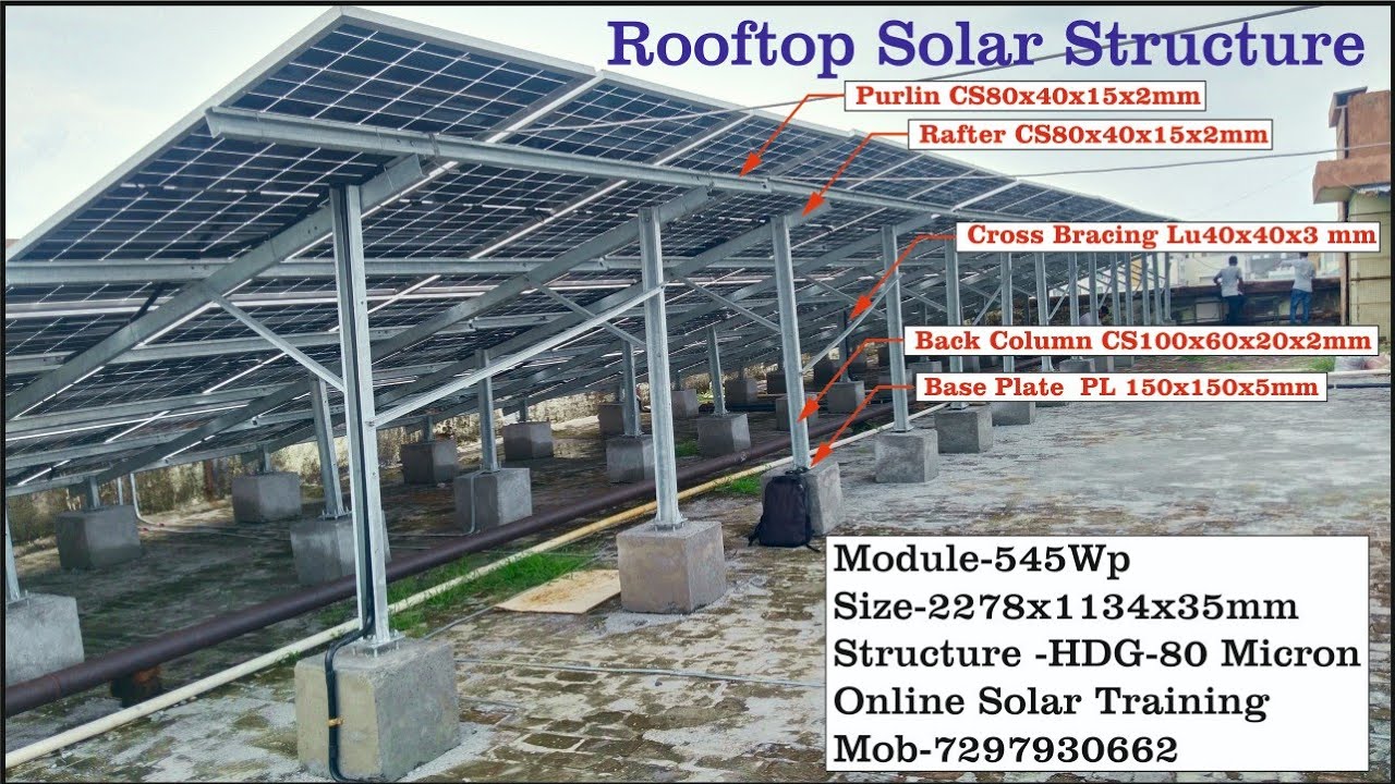 Solar Structure Design I Solar Panel Mounting Structure I Bifacial Solar Panel Mounting Structure