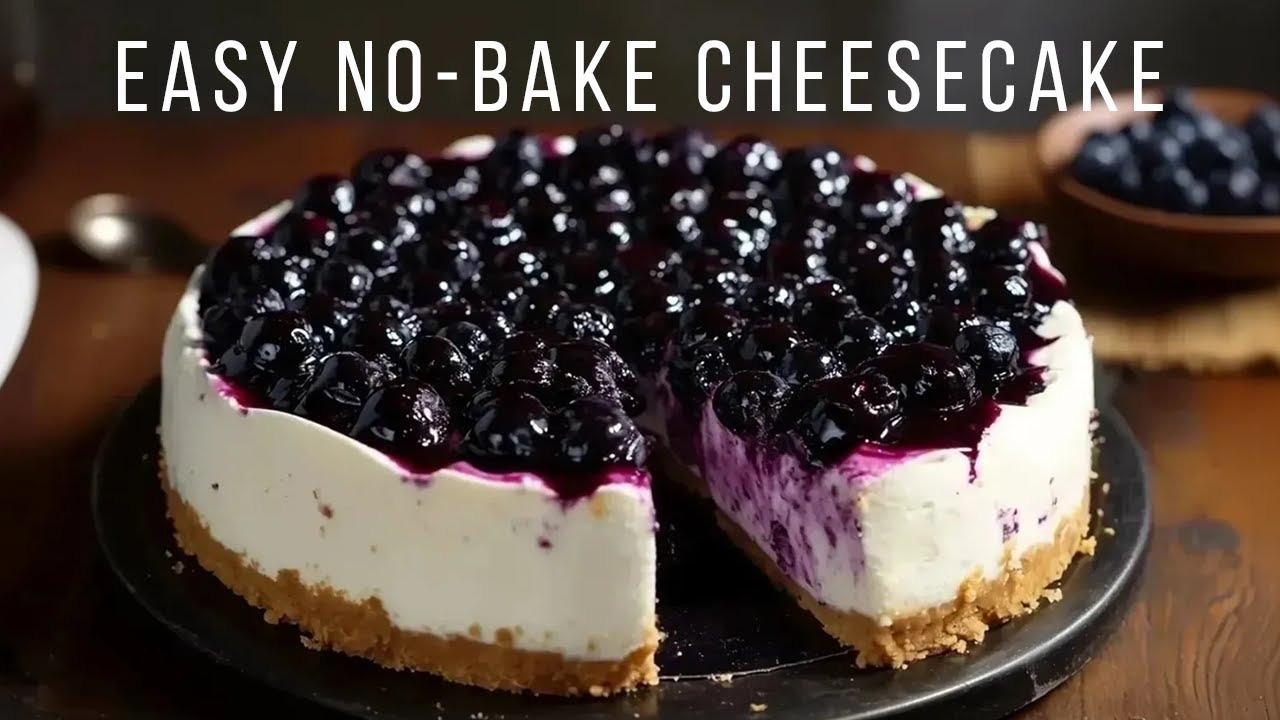 Easy and Delicate No-Bake Cheesecake! A Foolproof Recipe You'll Love