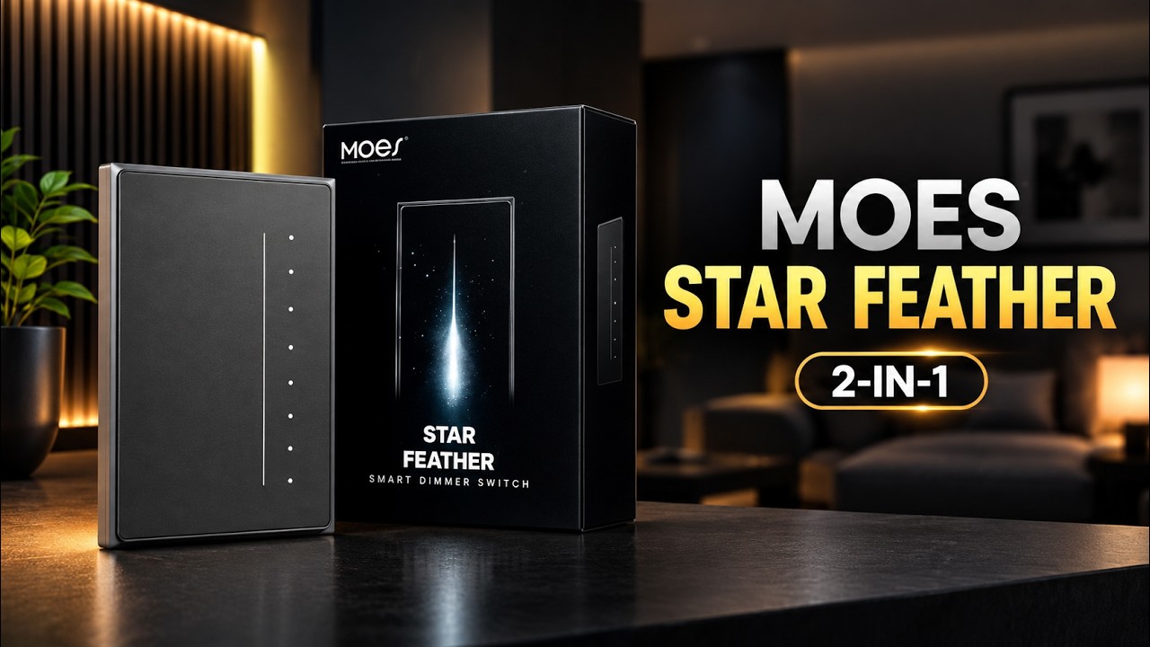 Обзор и установка умного выключателя MOES Star Feather — сенсорное управление 2-в-1 + управление ...