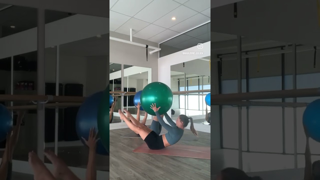 Pilates fitball challenge 🔥💪🔥 #abs #abschallenge #pilateschallenge #pilates #fitball