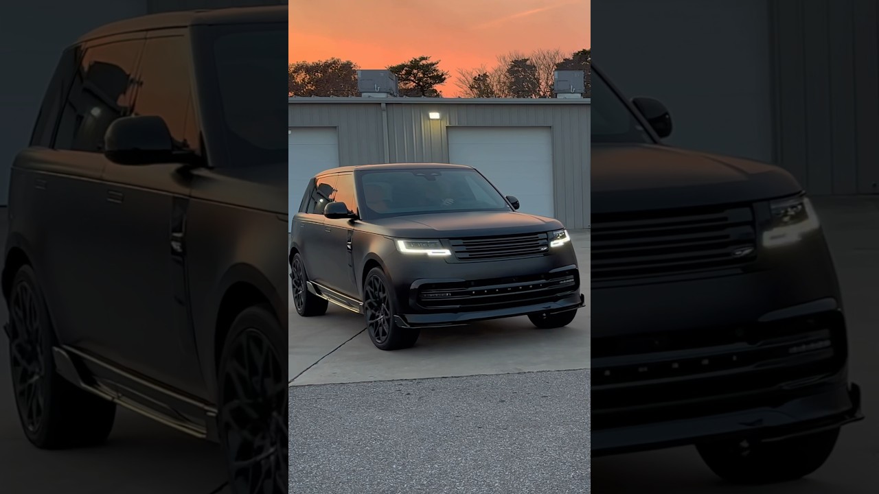 Overfinch 2025 IN MOTION 💨 New Range Rover 2025 Autobiography LWB, Obsidian Satin Black