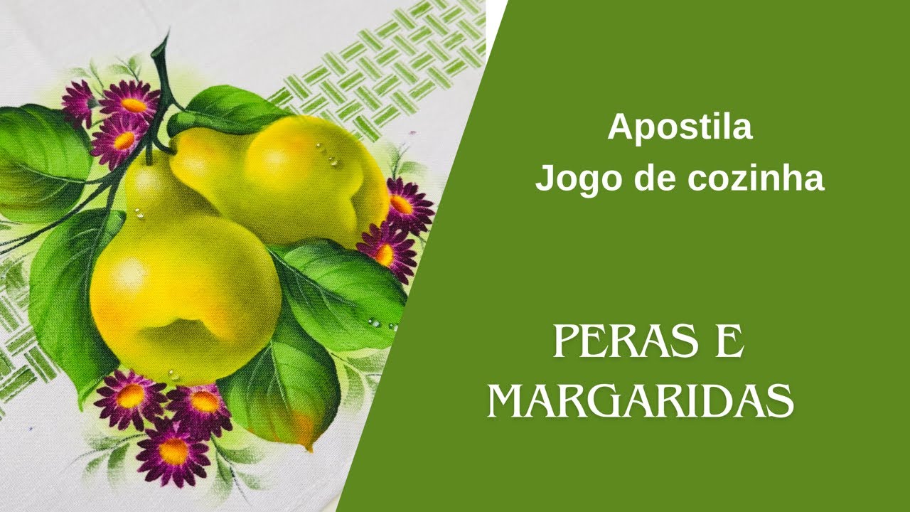 Como pintar pêras - AULA 02 APOSTILA JOGO DE COZINHA