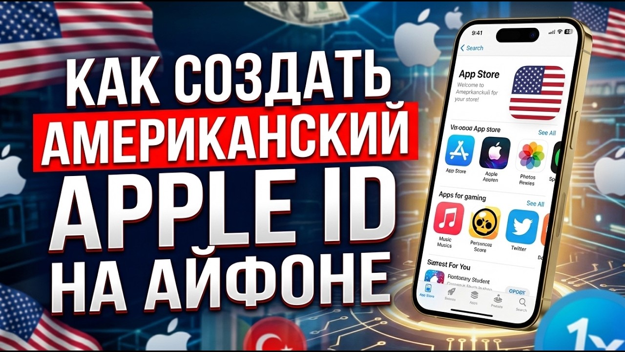 Как создать американский Apple ID на Айфоне