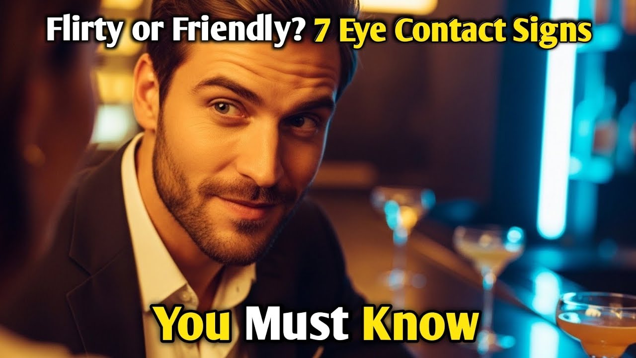 Flirty or Friendly? 7 Eye Contact Signs You Must Know | Psychology Facts