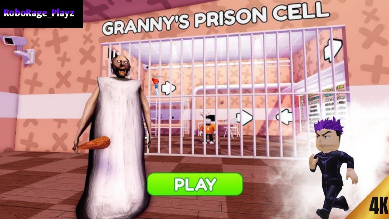 GRANNY'S PRISON RUN! 😱 (Obby) Roblox Gameplay Walkthrough NO DEATH | 4K