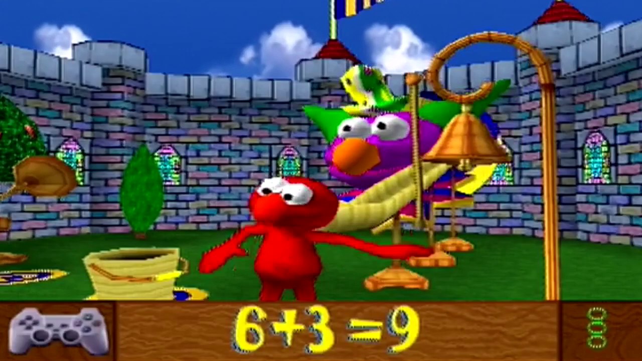 Улица Сезам: Числовое путешествие Элмо [PS1] — (Полное прохождение — Сложный режим) — Геймплей