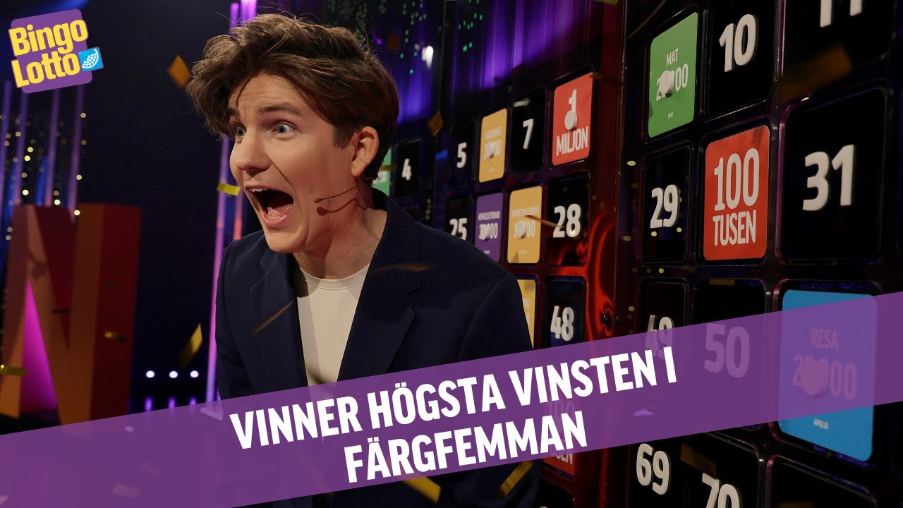 Kent vinner miljonen på FärgFemman  i Superbingo!