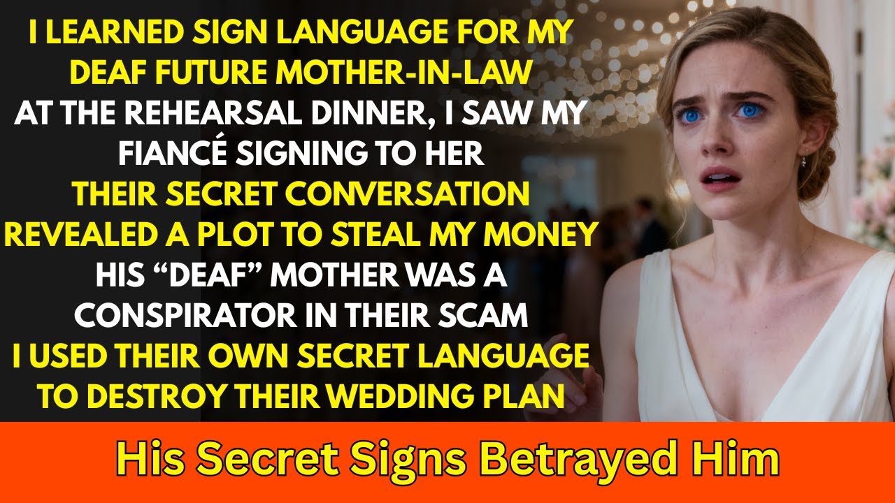 I Learned Sign Language Before My Wedding. At The Rehearsal Dinner, I Saw My Fiancé Sign His True..