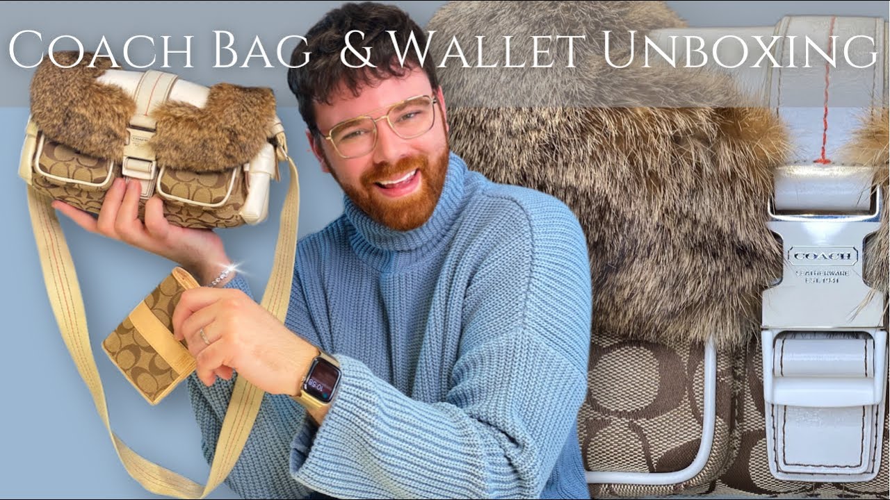 Vintage Coach Bag Unboxing | Coach Double Unboxing | Coach Wallet Unboxing