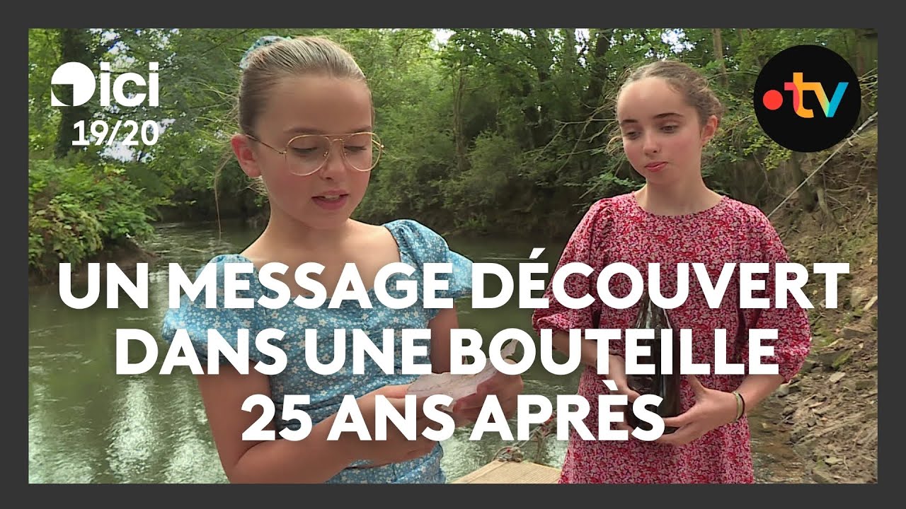 À Crécy-sur-Serre, deux enfants découvrent un mot de 1999 dans une bouteille et cherchent l'auteur