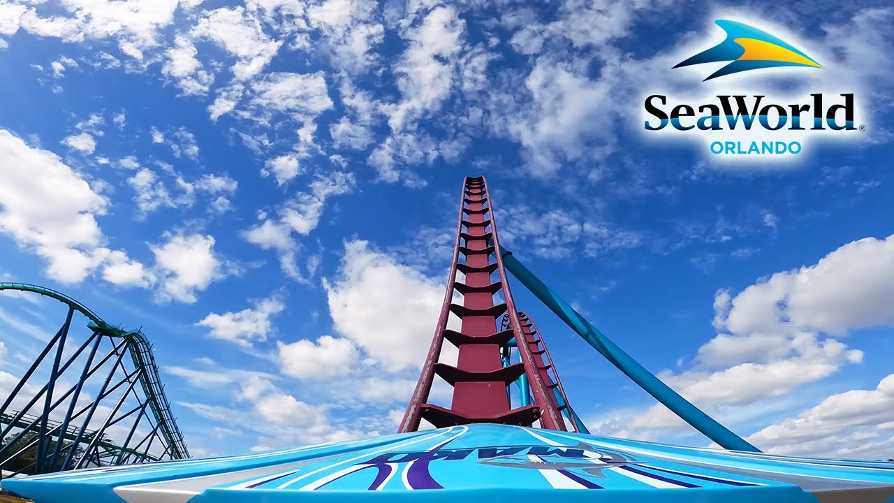 Mako Front Seat On-Ride POV (4K) | SeaWorld Orlando