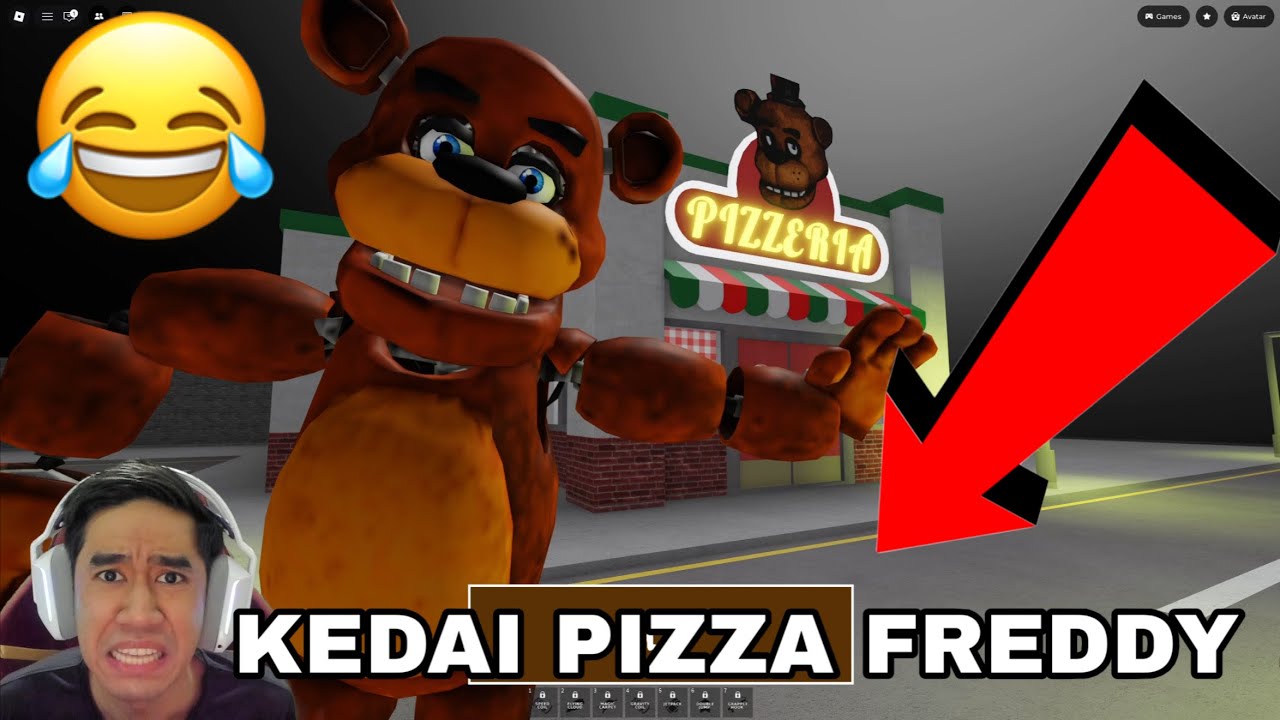 24 JAM MASUK KEDAI PIZZA FREDDY 😂 FREDDY'S PIZZERIA RUN OBBY 😈