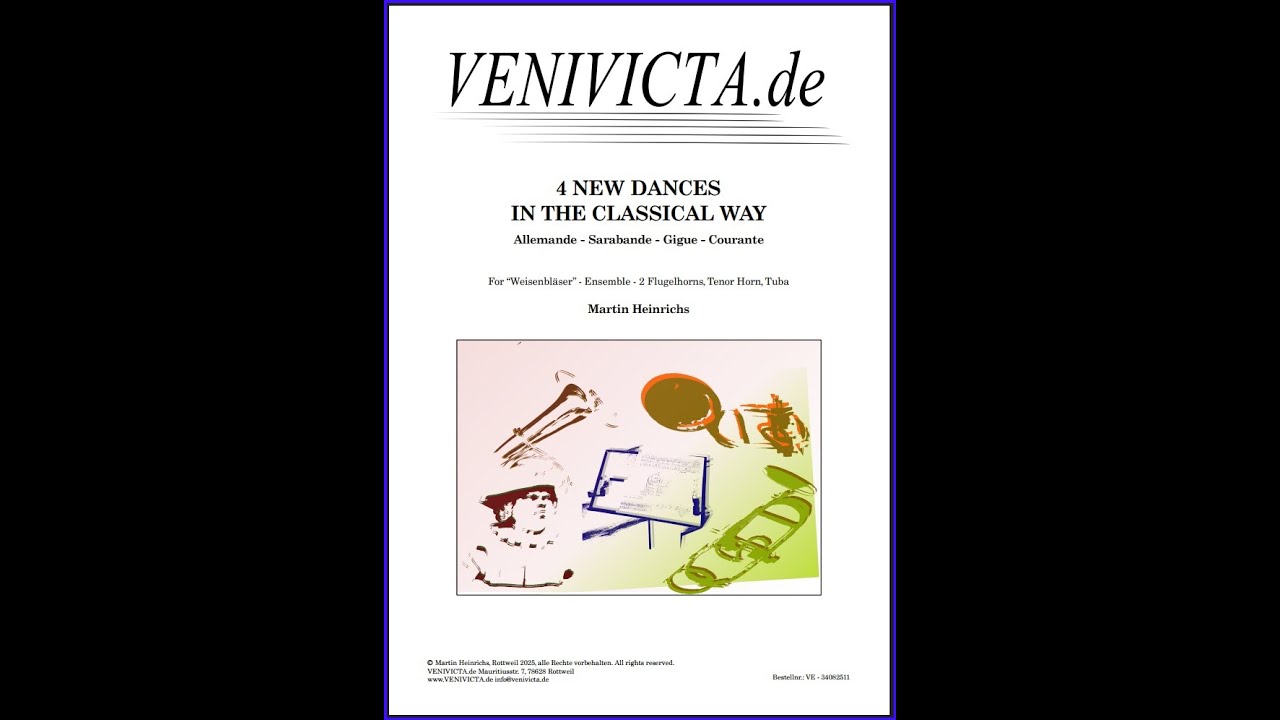 4 NEW DANCES IN THE CLASSICAL WAY für Weisenbläserensemble