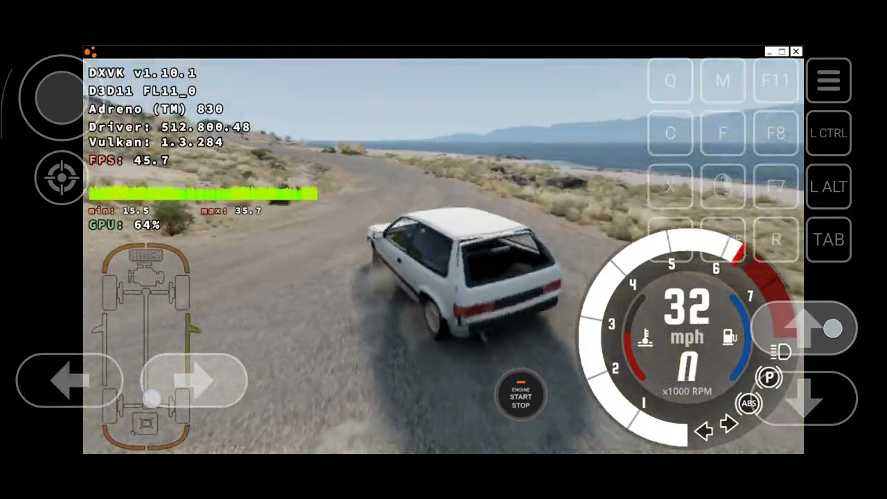 геймплей beamng drive winlator poco f8 pro snapdragon 8 eltie