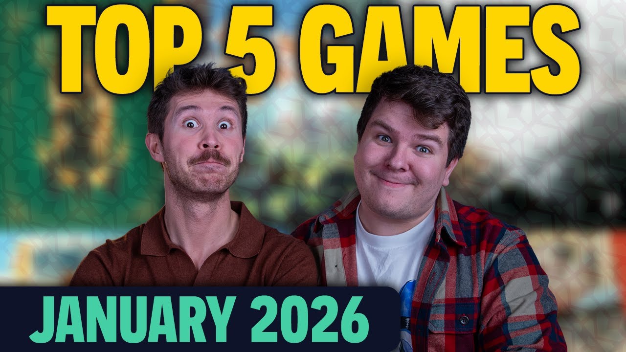 Top 5 Board Games We Played in January 2026 | KickIng Off Our Board Game BINGO!
