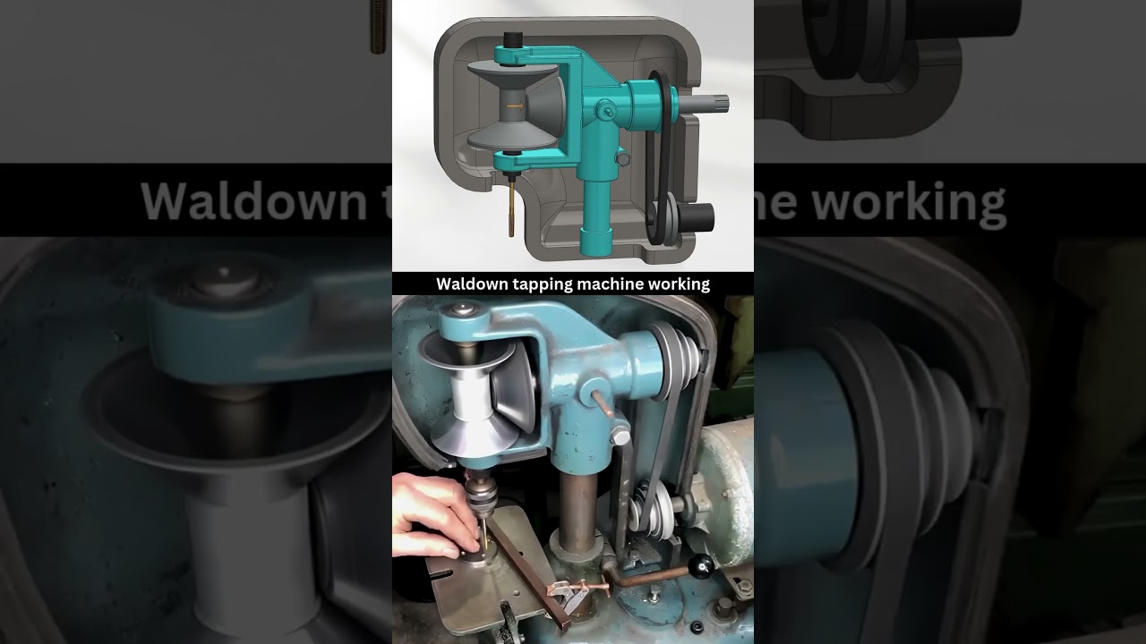 Vintage Waldown tapping machine | Mechanical Principle | Working Animation ✅