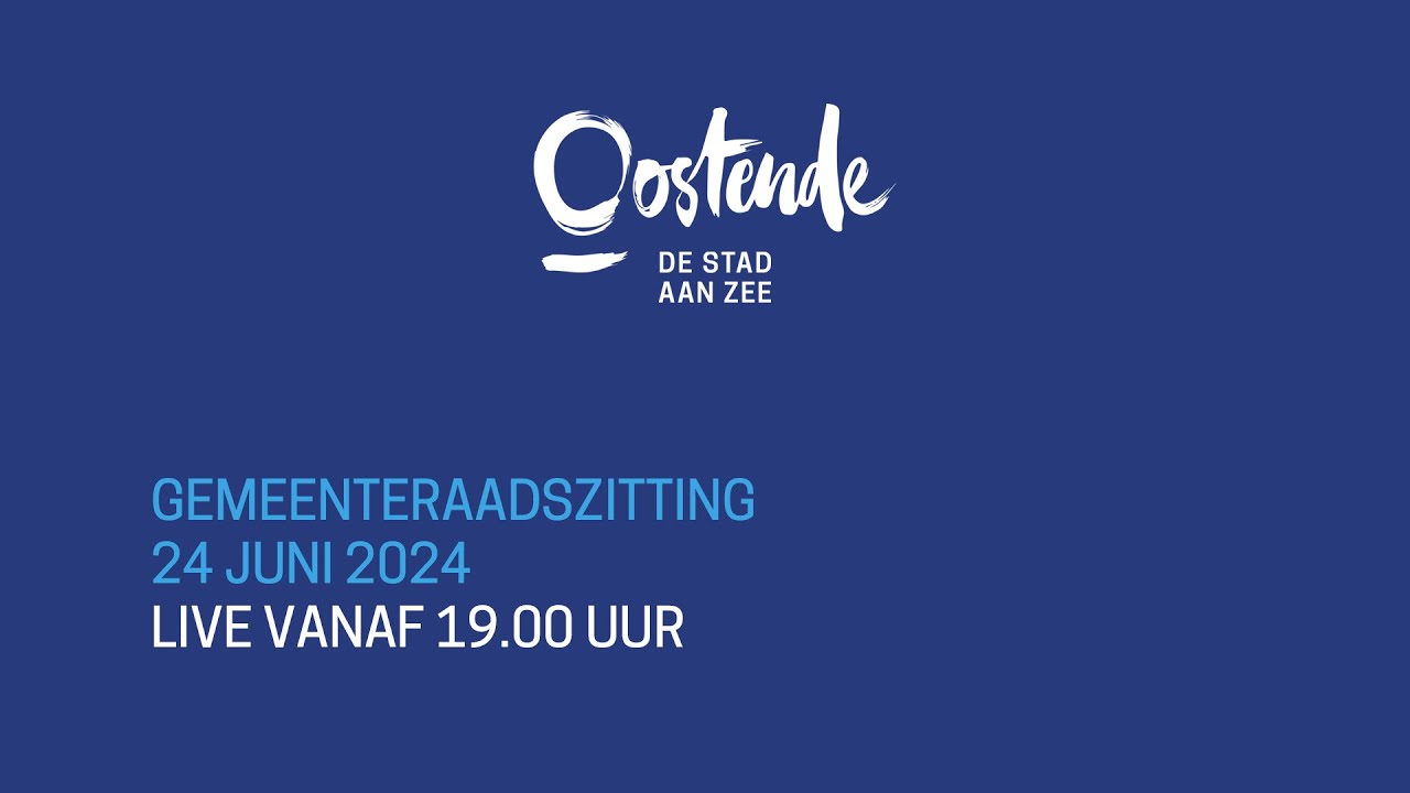 Gemeenteraad Oostende 24 juni 2024