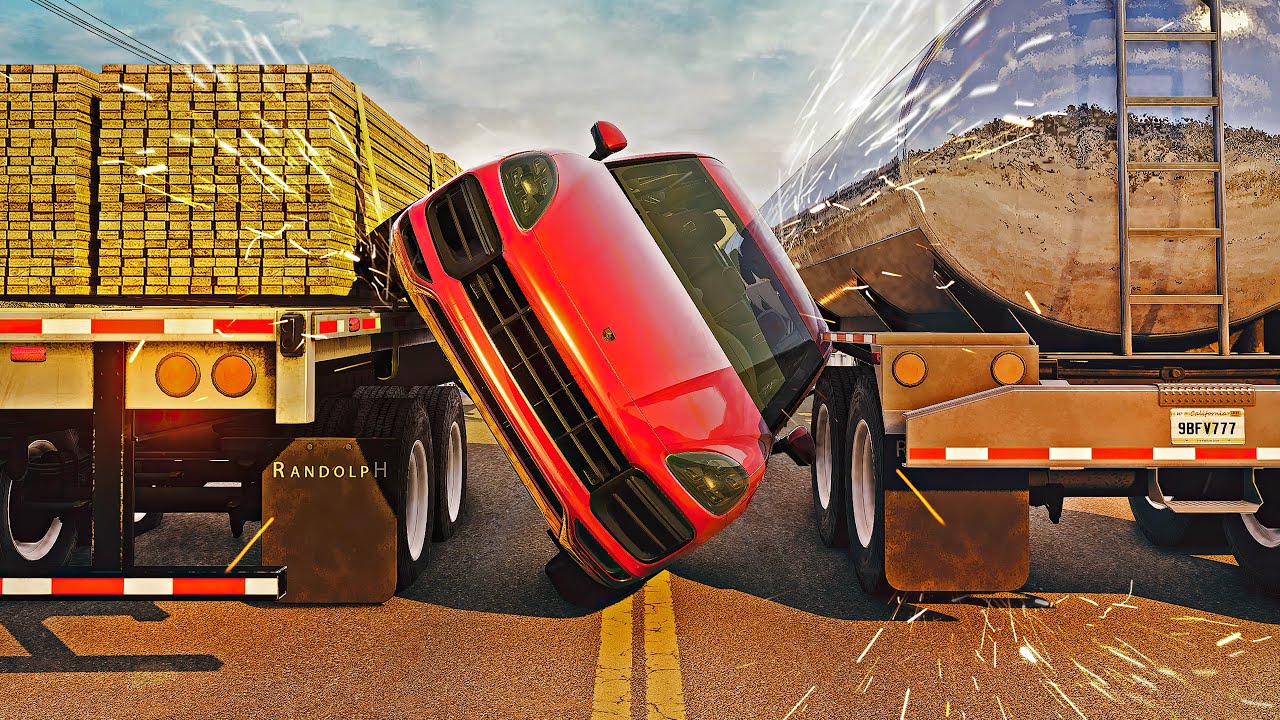Dangerous Driving and Car Crashes #07 [BeamNG.Drive]