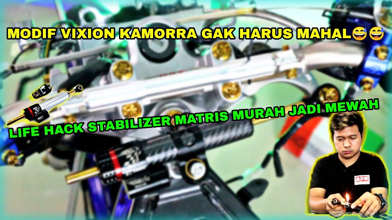 TUTORIAL PASANG STABILIZER MATRIS NINJA KE VIXION OLD TANPA RIBET