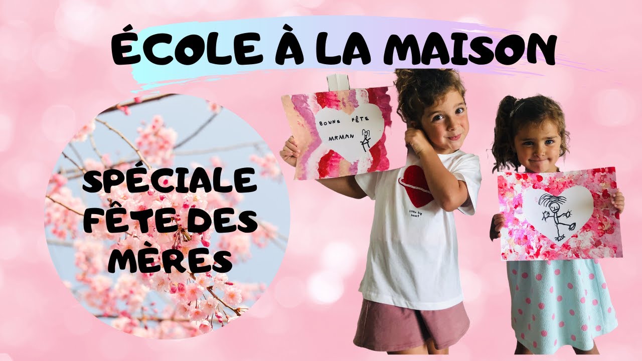 ÉCOLE A LA MAISON.JEUX MATHÉMATIQUES ET ACTIVITÉ SPÉCIALE FÊTE DES MÈRES