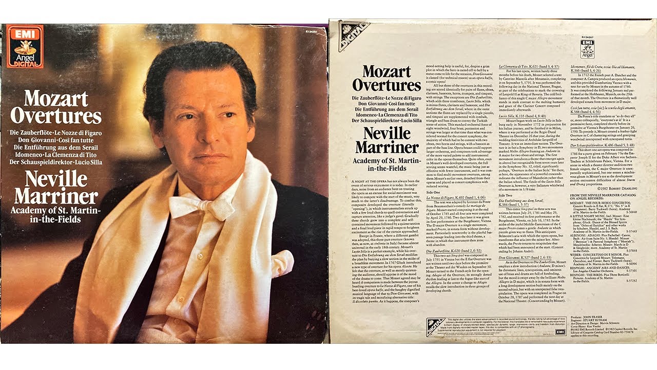 Mozart Overtures - Neville Marriner