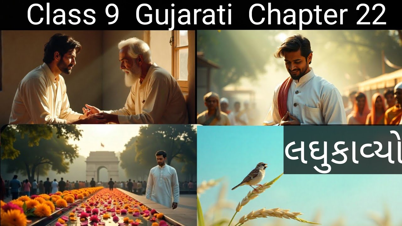 Class 9 Gujarati Chapter 22 | Class 9 Gujarati લઘુકાવ્યો | 
