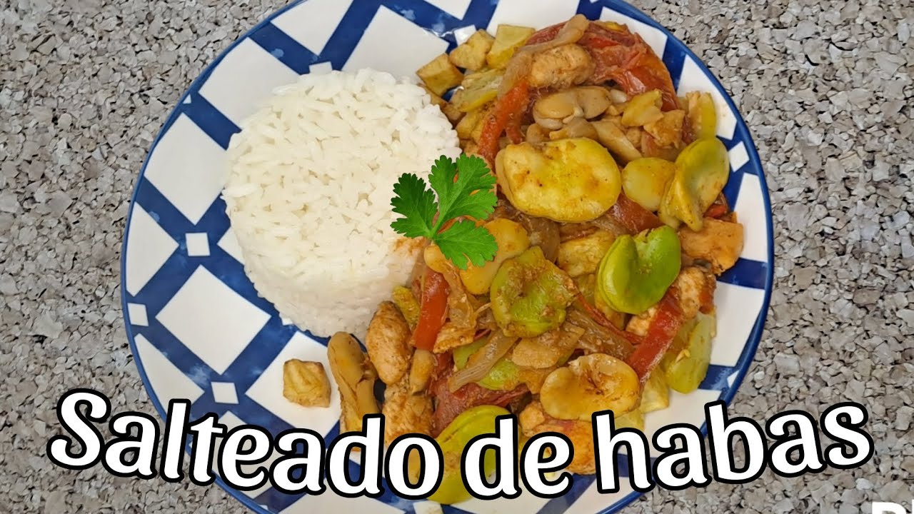 SALTADO DE HABAS Aquí receta fácil/DanBar Presenta 👩‍🍳 #recetasfaciles #habas