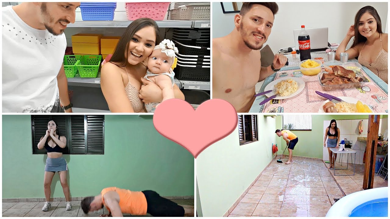 VLOG - Lavando o quintal, jantinha top, comprinhas...