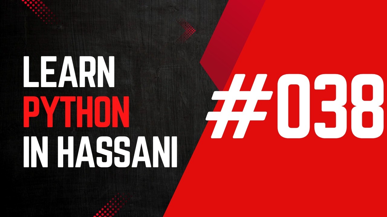 #038 |  Strings: Thirtieth Part | Methods: Section Seven | Learn Python in Hassani