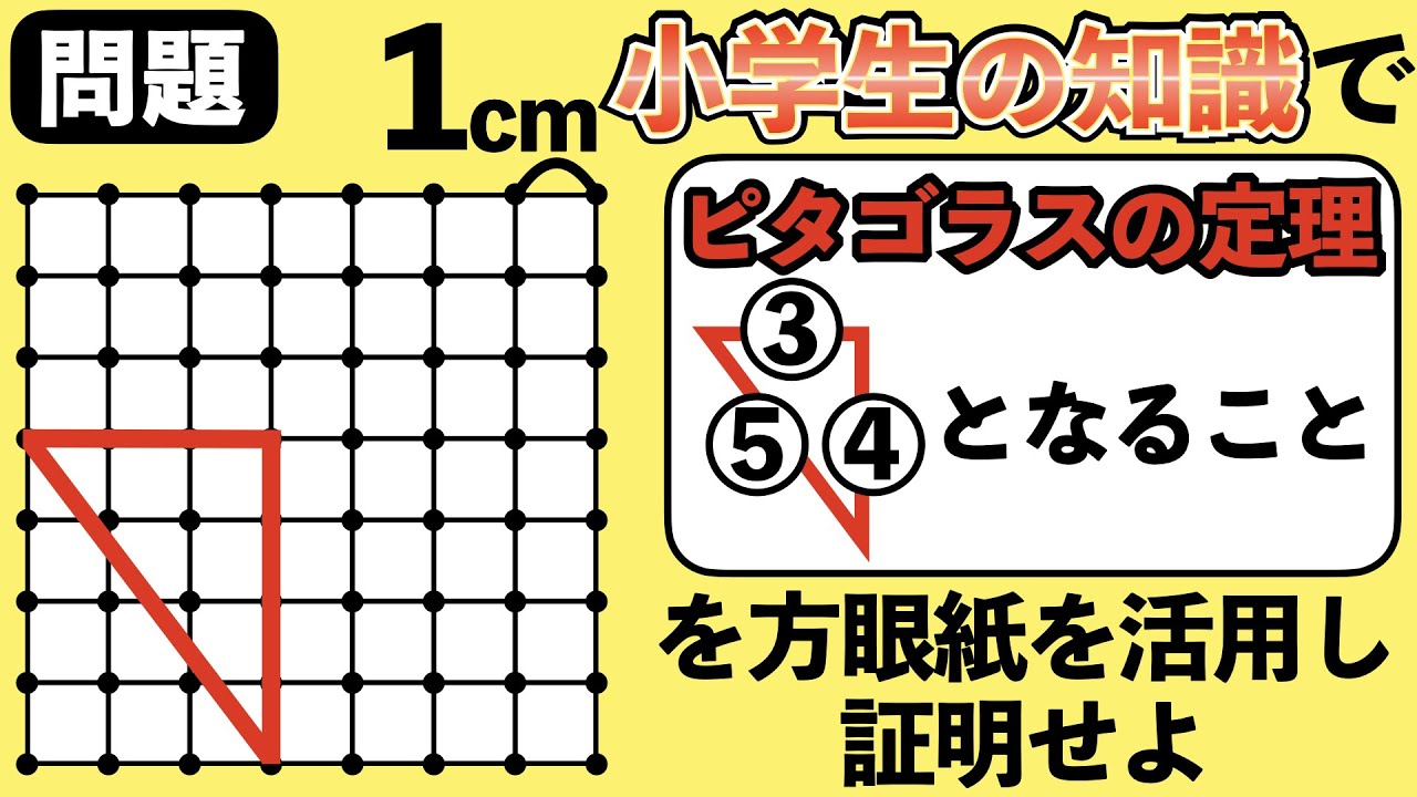 【早稲田からの挑戦状】小学生の知識でピタゴラスの定理を証明せよ【中学受験の図形】