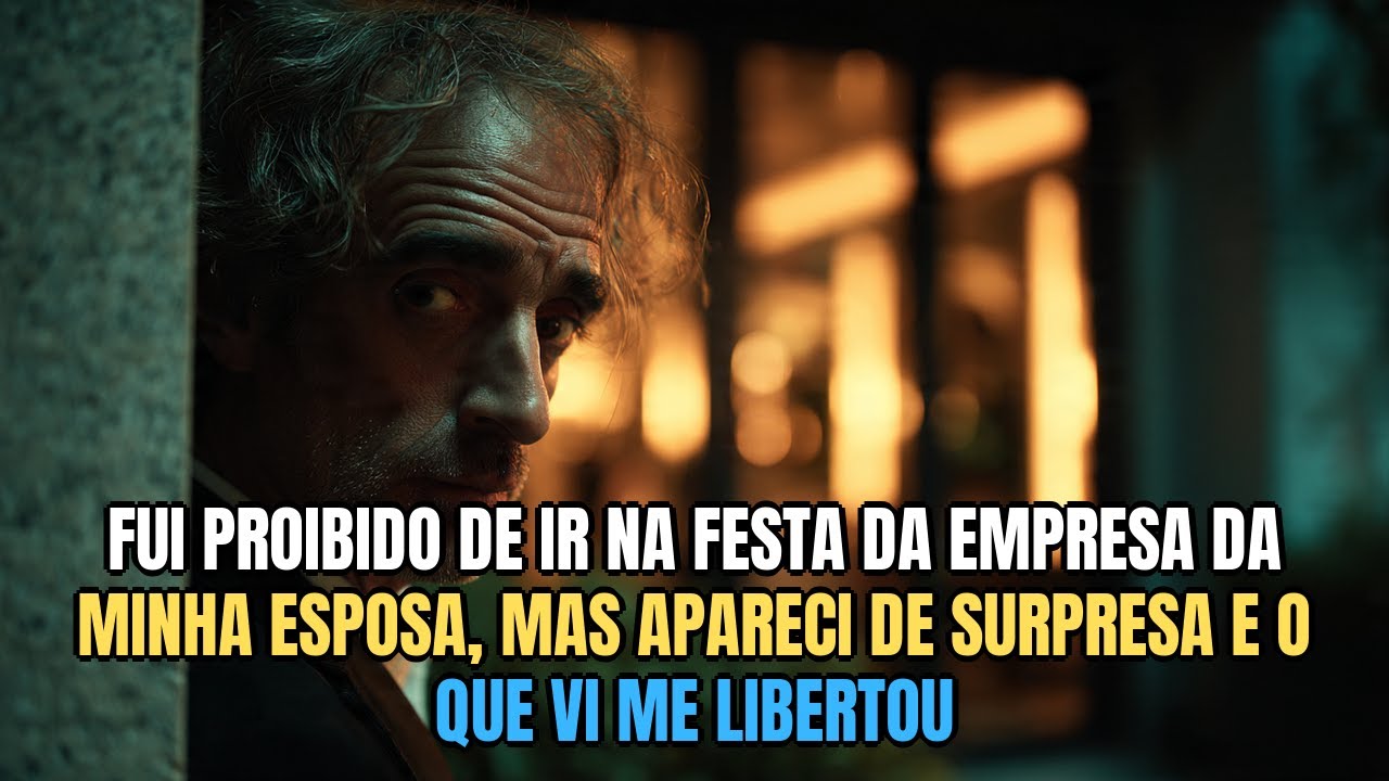 Fui proibido de ir na festa da empresa da minha esposa, mas apareci de surpresa e o que vi me...